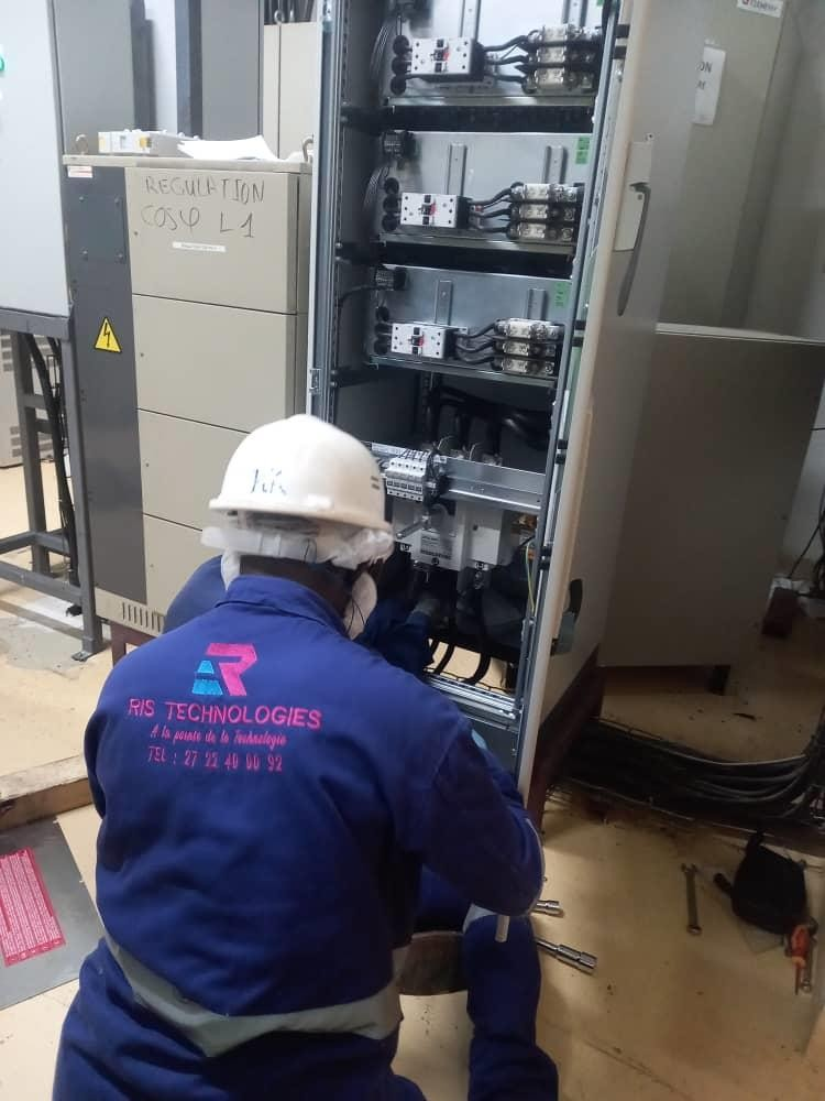 Installation d'une armoire de compensation et raccordement groupe électrogène 2000 KVA